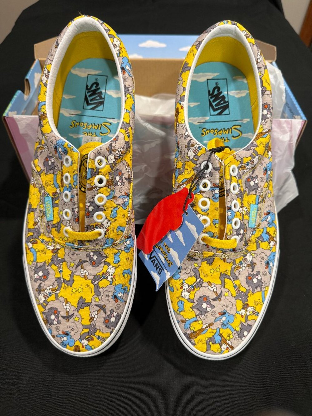 Vans x The Simpsons Era Itchy Scratchy Men 10.5 New Box VN0A4BV41UF